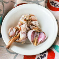 Gepofte knoflook