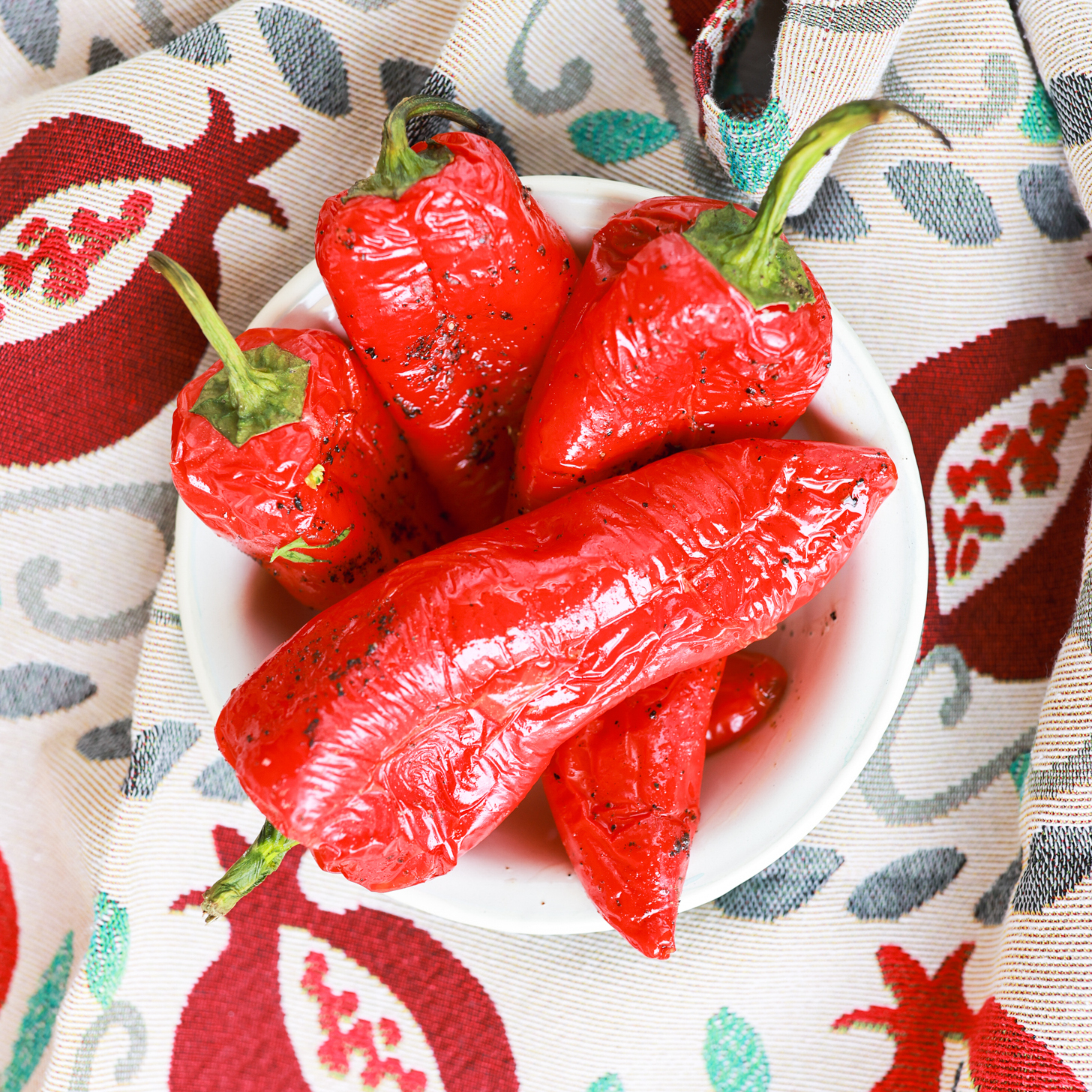 Geroosterde puntpaprika